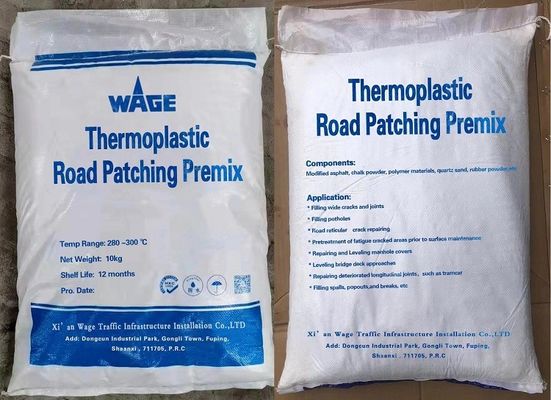 Patch stradale di asfalto modificato per livellare gli approcci al ponte