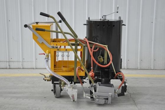 Macchina di marcatura stradale termoplastica a spinta umana 100L Capacità Serbatoio di vernice di riscaldamento a gas