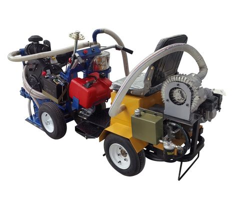 Macchina di rimozione dei segni della linea stradale della testa di macinazione PCD con motore a benzina a raffreddamento ad aria da 35 CV e aspirazione