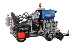 Piccolo carrello termoplastico di marcatura stradale