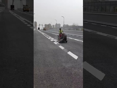 Macchina di marcatura stradale termoplastica a spinta con sedile