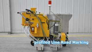Macchina traccialinee stradale a due componenti con linea profilata 2K